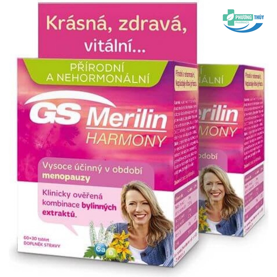 Viên uống bổ sung nội tiết tố nữ GS Merilin Harmony cải thiện tình trạng mất ngủ, đổ mồ hôi, giảm lo