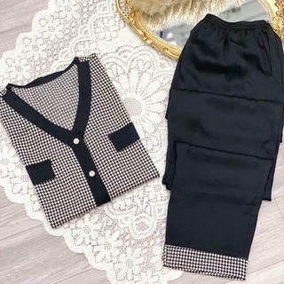 Set kẻ đen trắng