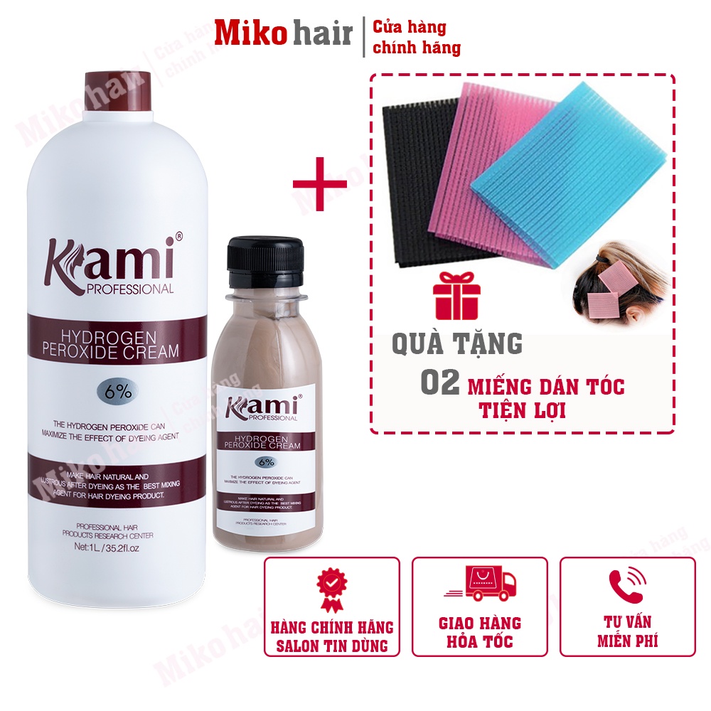 OXY TRỢ NHUỘM HƯƠNG SOCOLA giúp NÂNG TÔNG, NHUỘM TÓC lên MÀU NHUỘM chuẩn MIKO HAIR