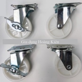 Bánh Xe Nhựa Trắng 5cm, 6cm, 7cm
