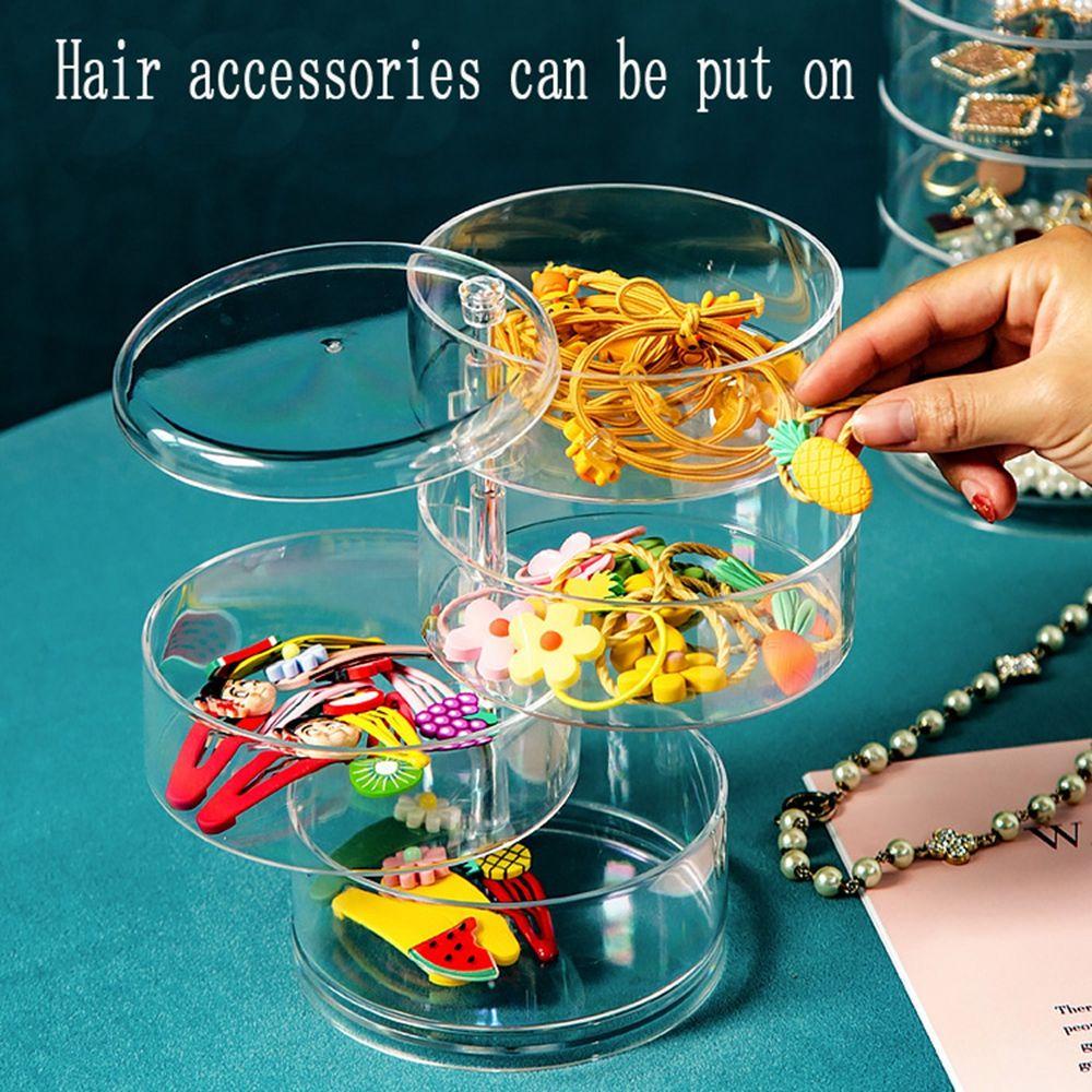 Hộp Đựng Trang Sức Nhiều Ngăn Đa Năng Có Thể Xoay Được