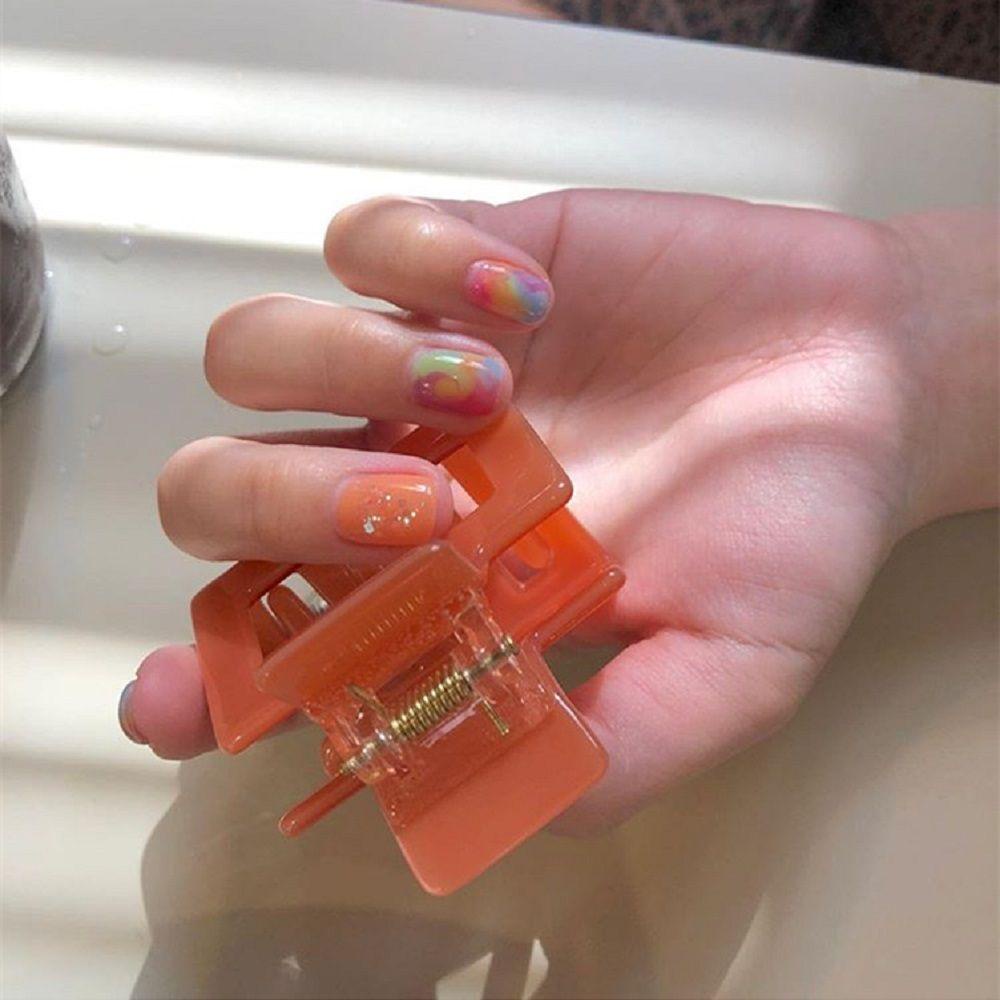 Kẹp Tóc Càng Cua Họa Tiết Da Báo Bằng Acrylic Thời Trang Cho Nữ WMES15H