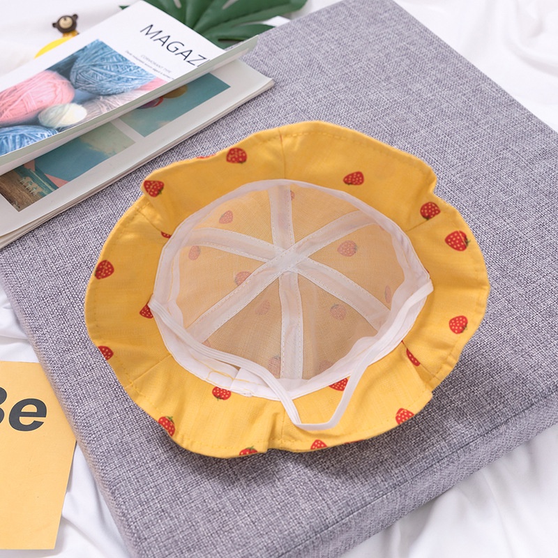 Mũ Cotton Mềm Chống Nắng Thời Trang Xuân Hè Cho Bé Gái