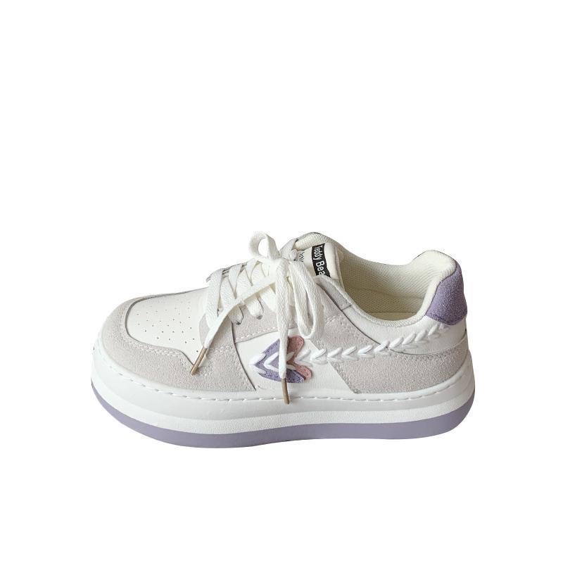 Giày thể thao nữ ulzzang đi học đi chơi màu tím nhạt và xanh bơ naii.order