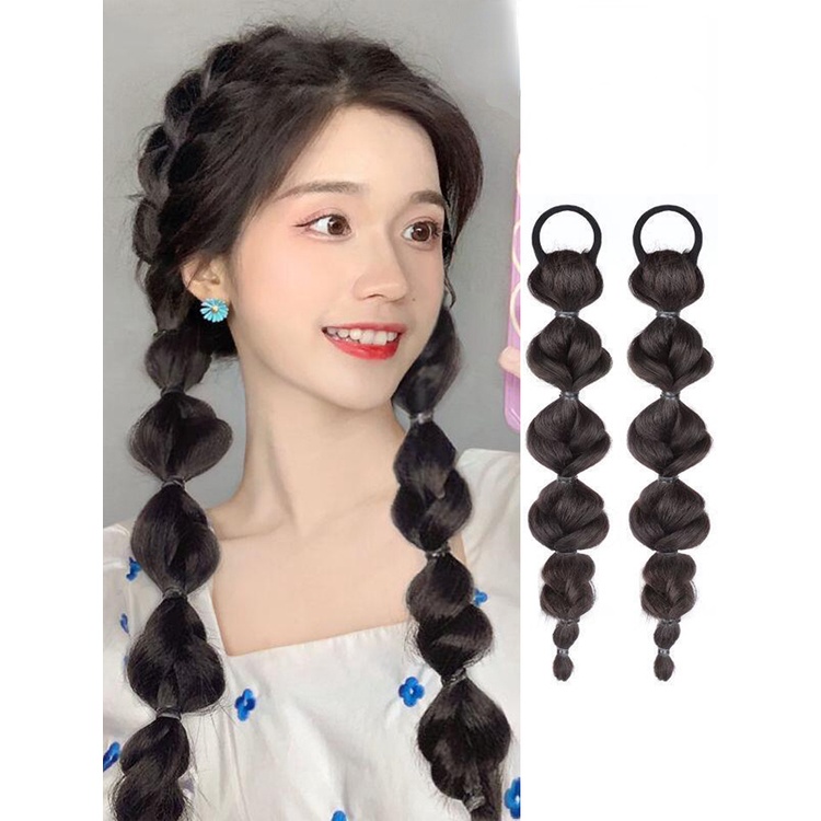Bím Tóc Giả Thắt Bím Đuôi Ngựa Tự Nhiên