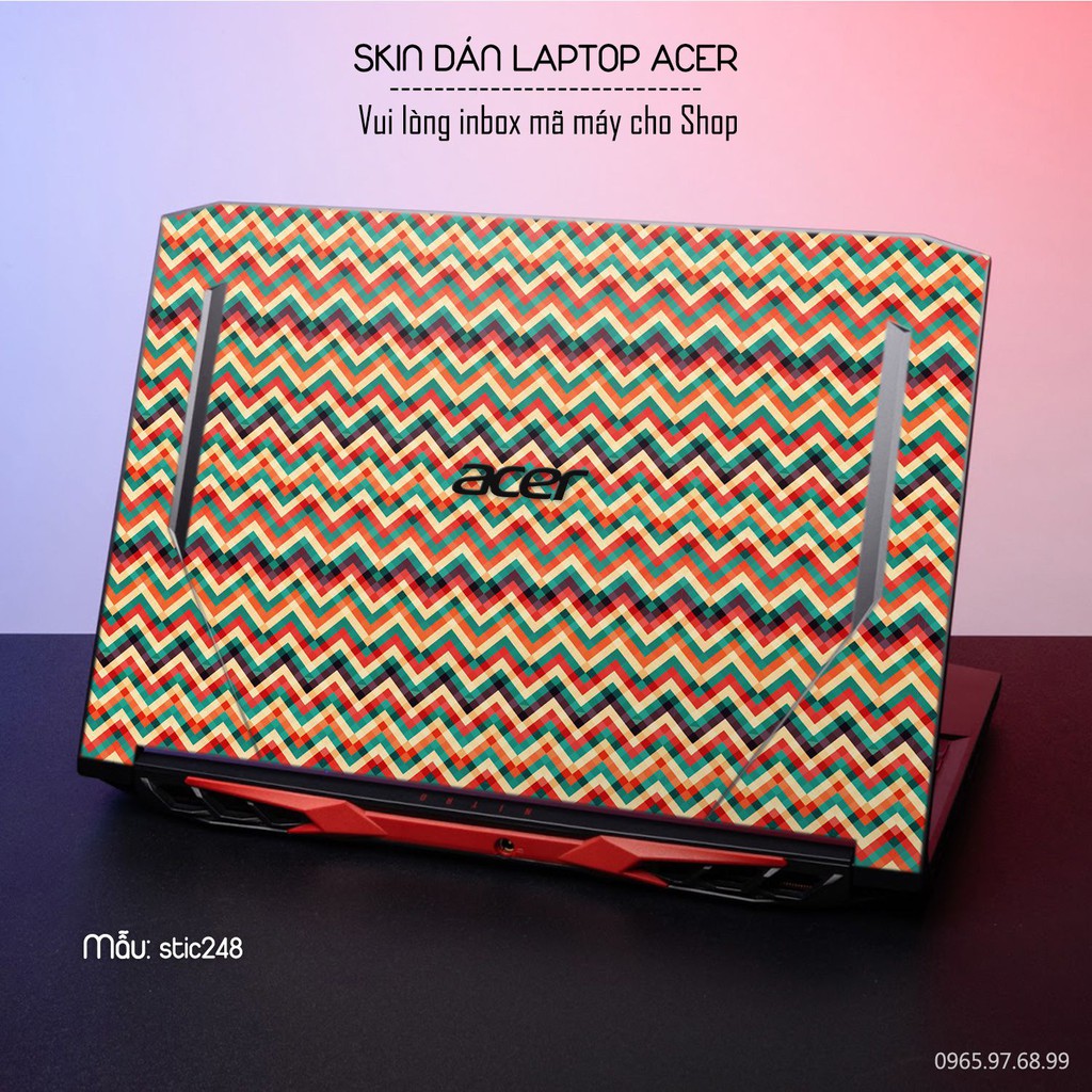 Skin dán Laptop Acer in hình Chevron - stic249 (inbox mã máy cho Shop)