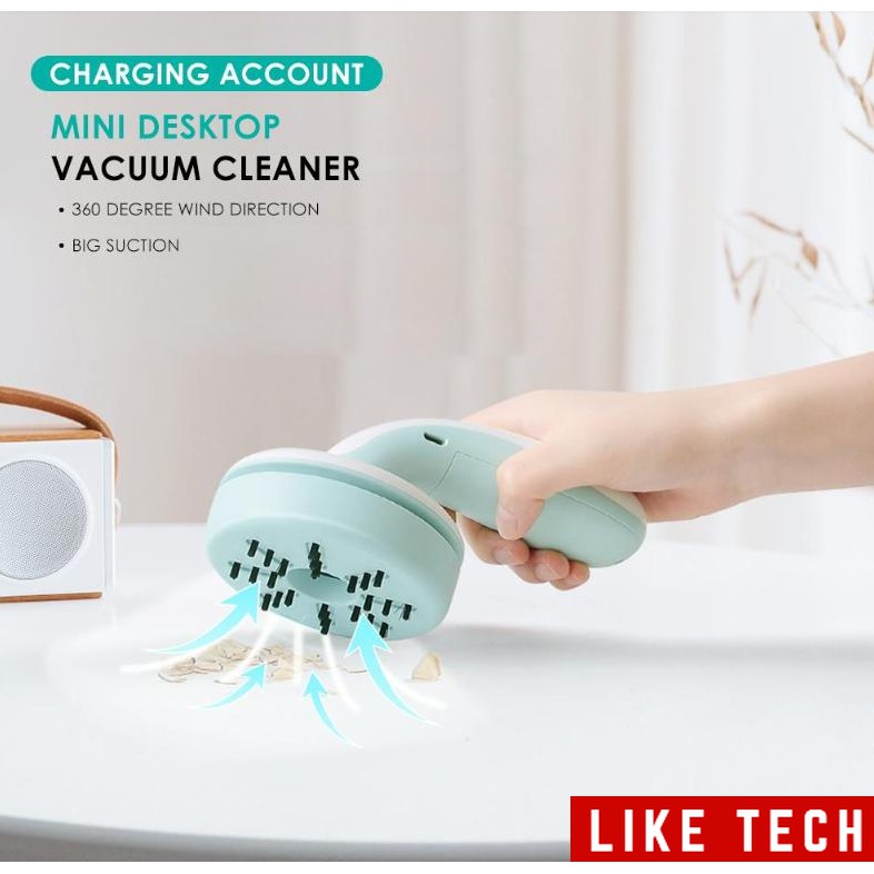 Máy Hút Bụi mini chạy pin sạc dùng cho vệ sinh bàn làm việc, máy tính, ô tô ...