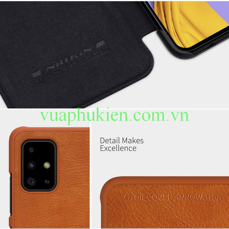 Bao da Nillkin QIN cho Samsung A90 5G, A80, A70/A70s, A71, A50/A50s, A51, A30/A20, A21, A31, A11, A30s, A20s, A10, A10s