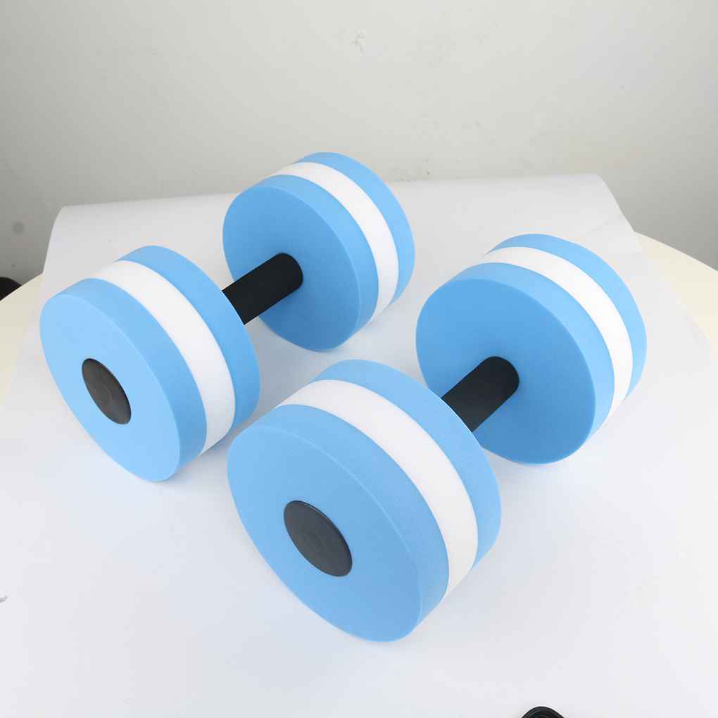 [CHOO] 1 Pair Water Aerobics Dumbbell Aquatic EVA Barbell Aqua Fitness Pool Swimming Yoga Exercise Accessory Elastic