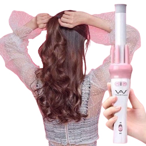 [Dụng cụ uốn tóc] Máy uốn tóc xoăn bồng bềnh xoay tự động 360 độ
