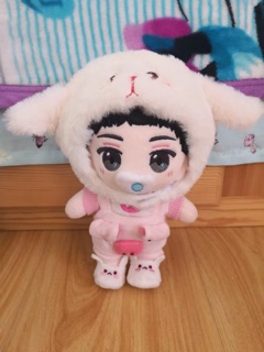 Mũ cừu cho doll 15cm và 20cm