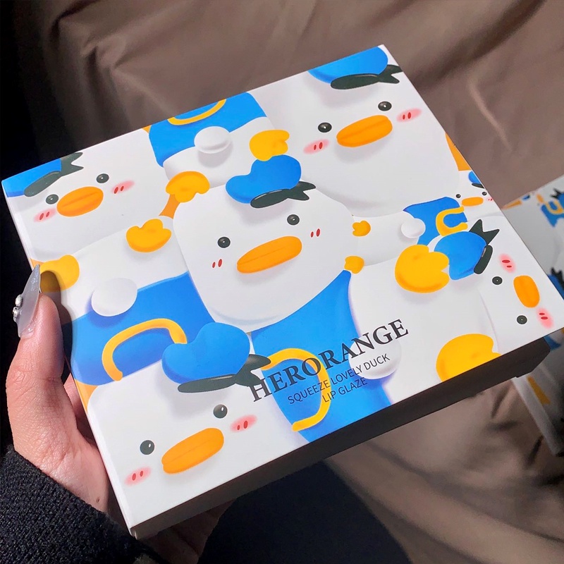 🔥Son HERORANGE🔥 Combo Ducky Son Kem Lì Herorange Mềm Mịn Lâu Trôi Mềm Môi