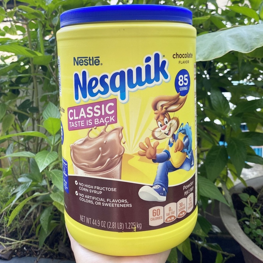 [ Date 2023] Bột cacao dinh dưỡng Nestle Nesquik hương socola (1.275kg/hũ)
