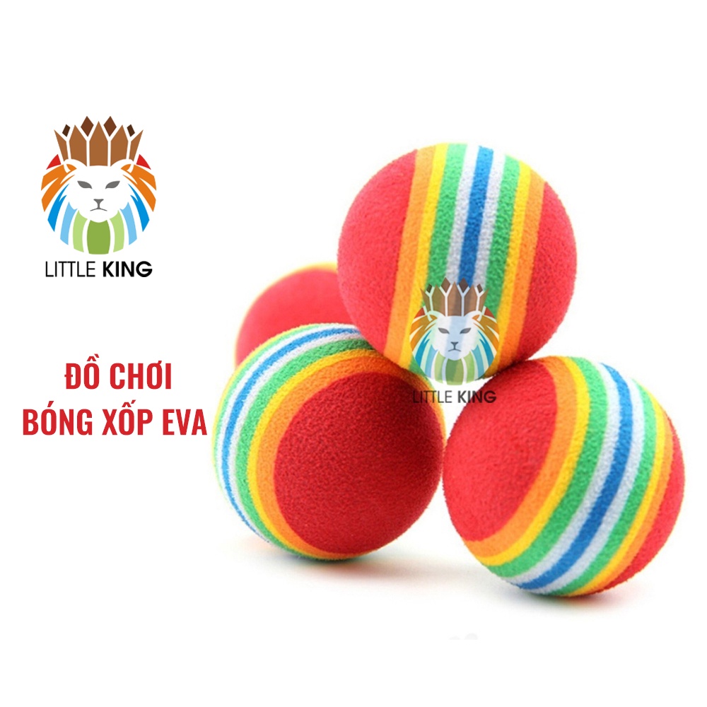 Đồ chơi cho mèo Quả bóng mút xốp 4.2cm cho chó mèo vui đùa vờn bắt Little King pet shop