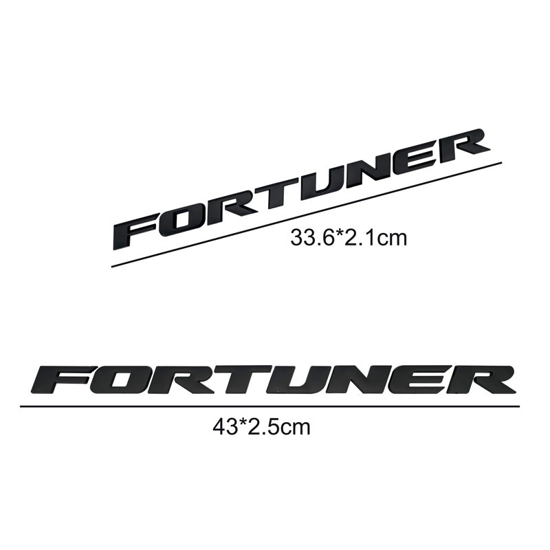 Miếng Dán Chữ LOGO 3D Mạ CHROME Trang Trí Xe Hơi Toyota Fortuner