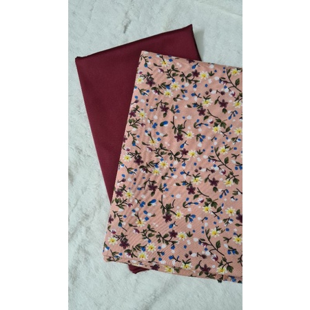 Vải áo dài hoa nhí ( 1 áo, 1 quần)