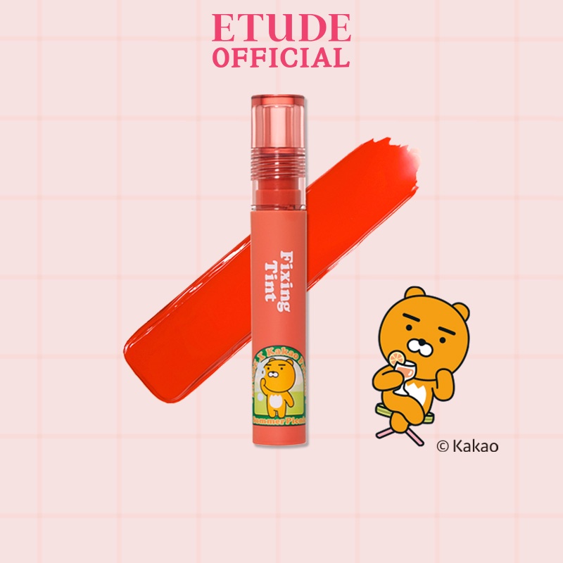 [Hàng Mới] Set ưu đãi bảng mắt 4 màu và son tặng ví cầm tay Etude Play Color Eyes và Fixing Tint phiên bản Kakao Friends