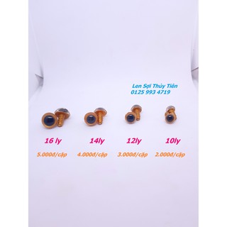 Mắt thú nâu xoắn 4 size
