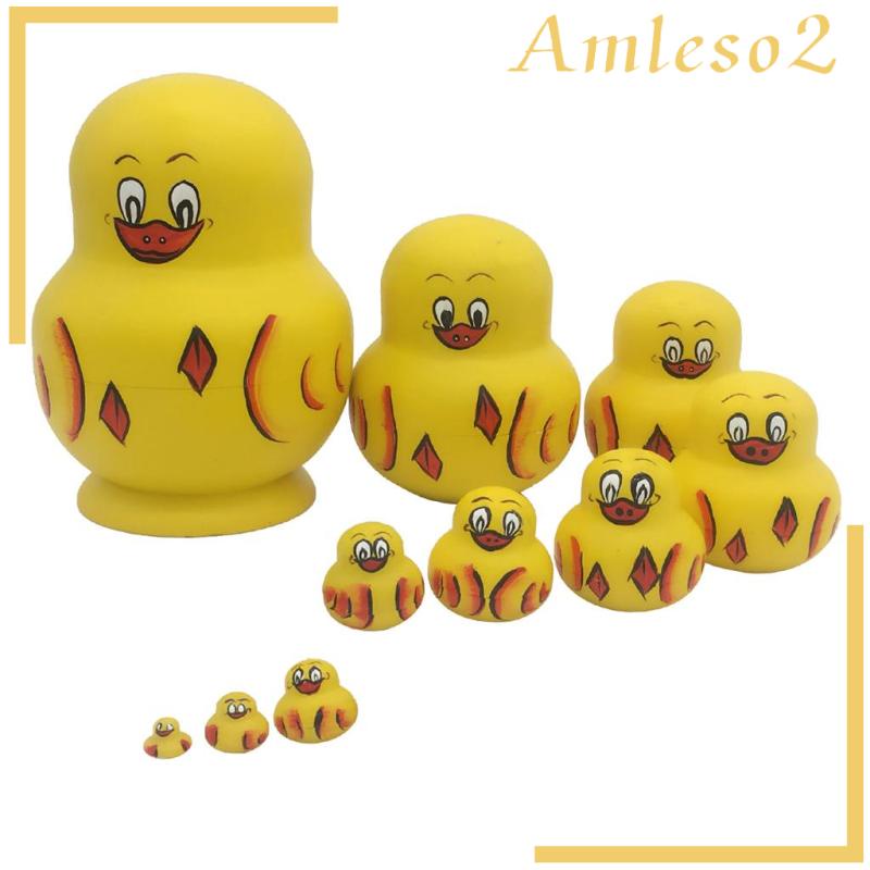 Bộ 10 Búp Bê Nga Matryoshka Bằng Gỗ