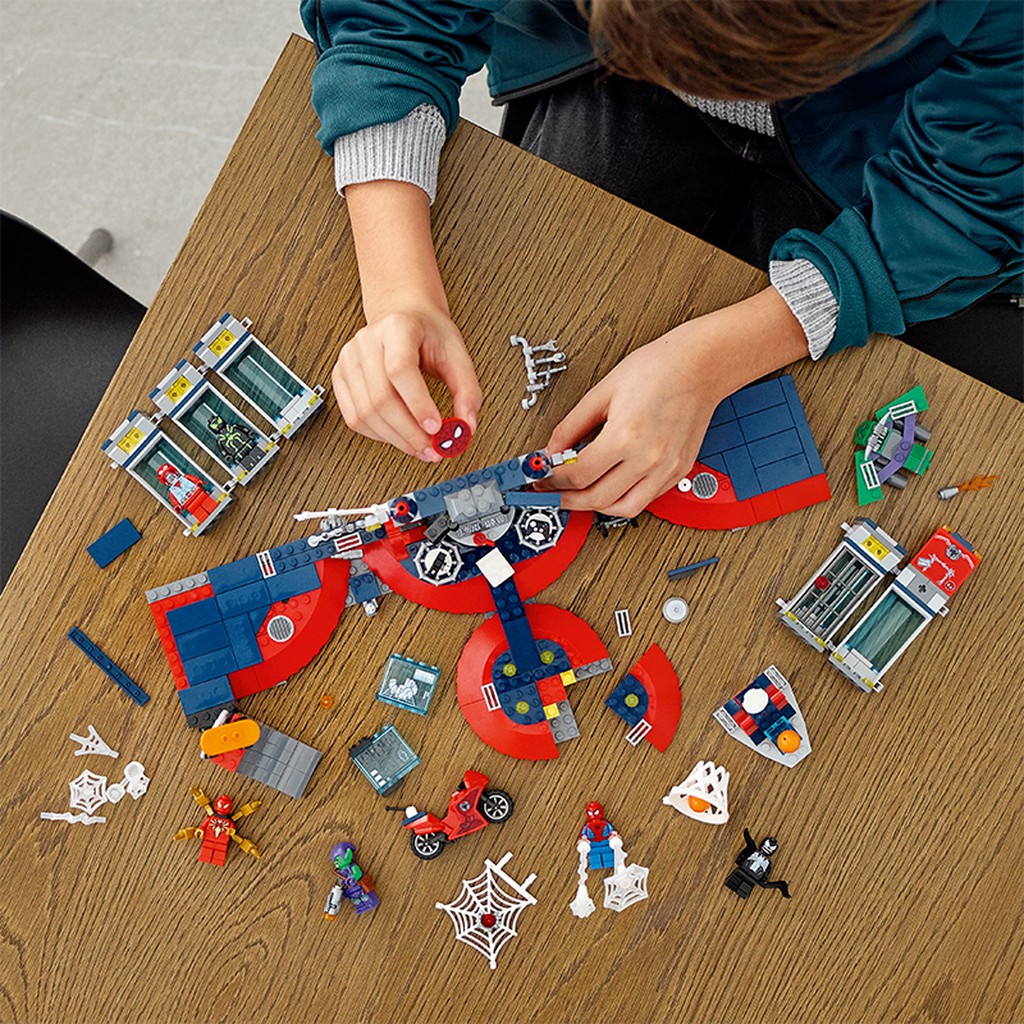 Đồ Chơi Lắp Ráp LEGO SUPERHEROES Đột Kích Hang Ổ Người Nhện 76175 Cho Bé Trên 8 Tuổi