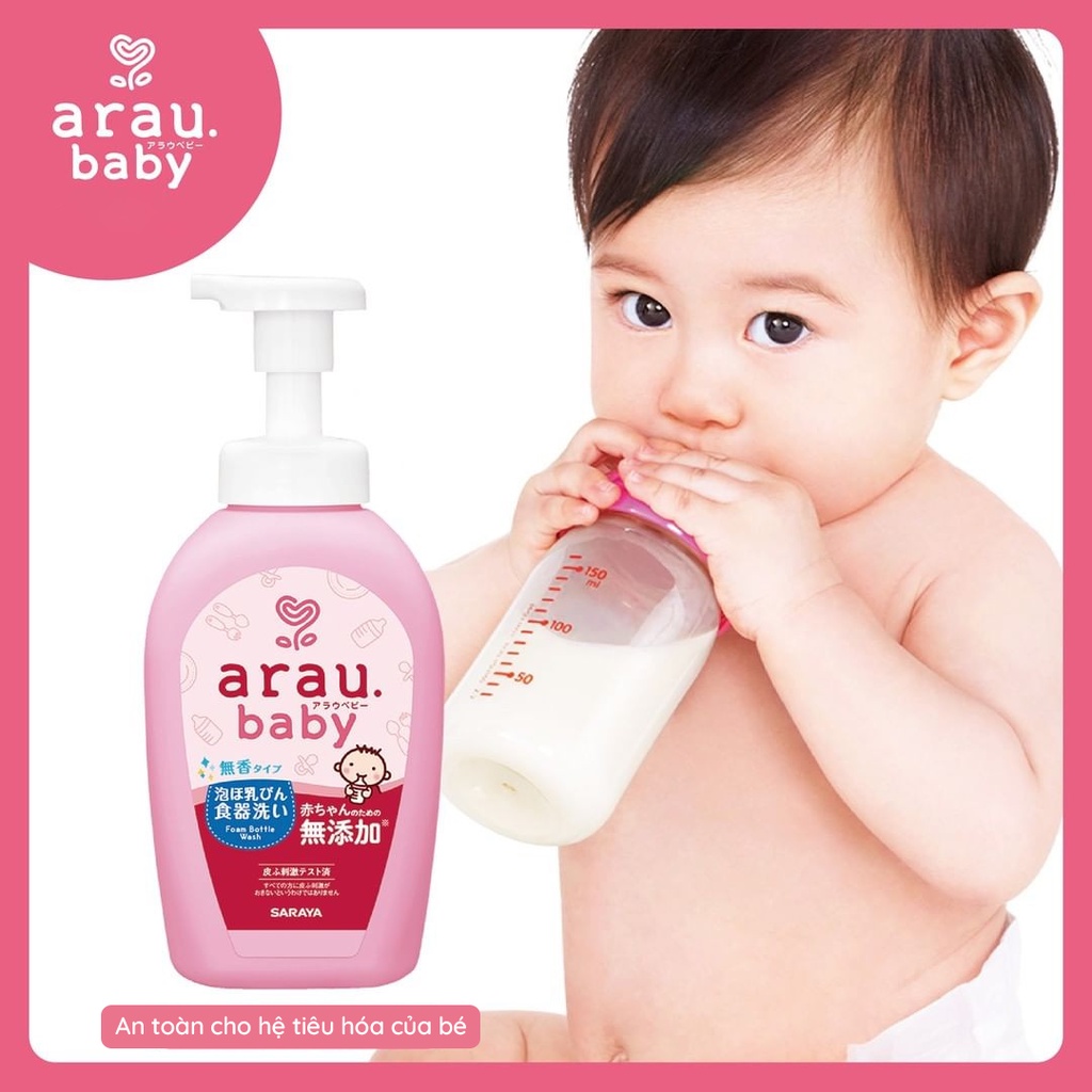 Nước rửa bình sữa Arau Baby bình 500ml