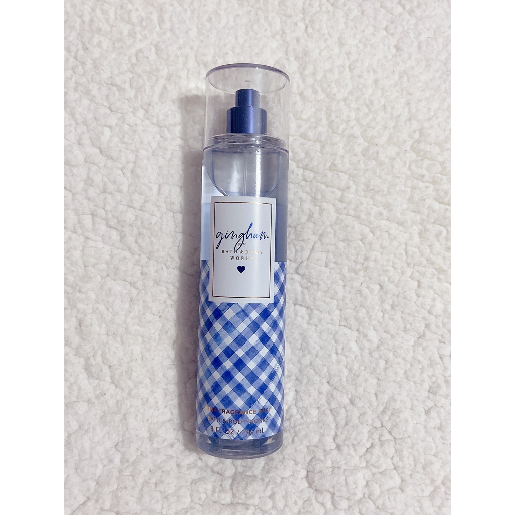 Gingham BBW sữa tắm lotion nước hoa xịt thơm toàn thân Bath & Body Works Gel Mist Chuẩn Auth