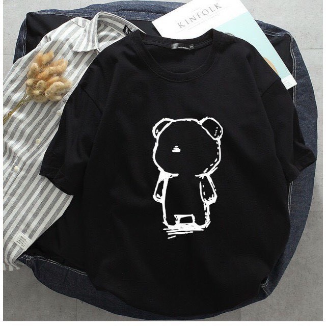 Áo Thun Unisex Nam Nữ 🍉 Áo Thun Form Rộng Tay Lỡ GẤU Xinh (HÌNH THẬT) | BigBuy360 - bigbuy360.vn