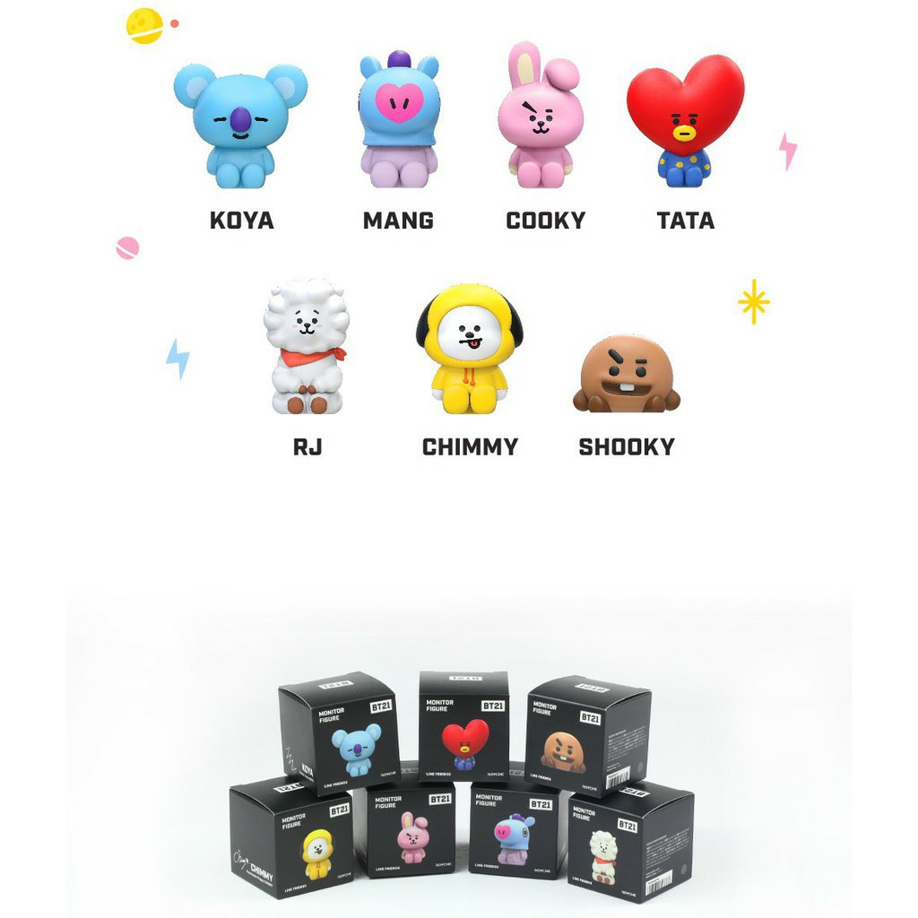 MÔ HÌNH MONITOR FIGURE BT21 PHIÊN BẢN HỘP ĐEN