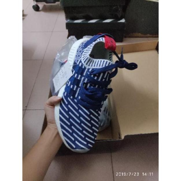 [GIÀY THỂ THAO] Adidas nmd R2 PK (white/blue)