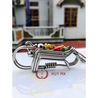 Móc khoá thủ công tỳ hưu đỏ