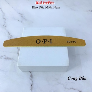 Lốc 10 Dũa Móng Tay OPI Da Bò Dũa Phá Bột Độ Nhám 80/80