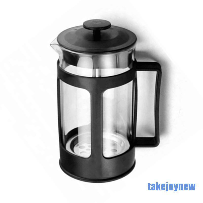 [takejoynew 0609] 600ML Houseware Crumpet Plastic French Press Coffee Pot Coffee Cup With Filter