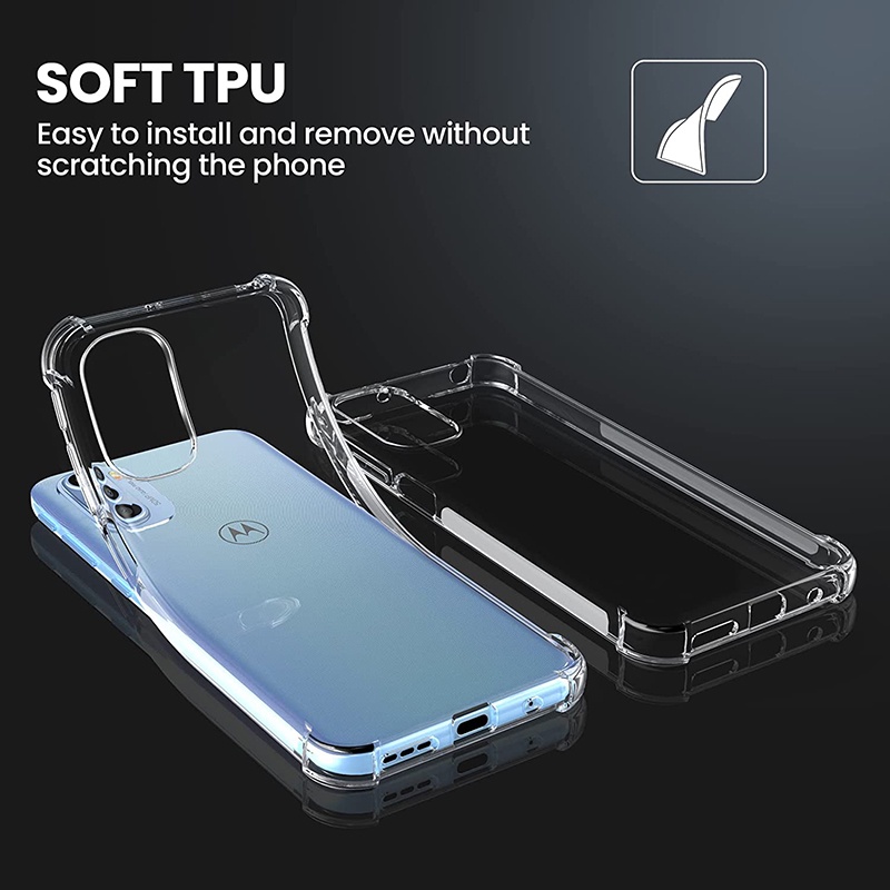 Ốp Điện Thoại TPU Trong Suốt Cho Motorola Moto G41 G51 G71 G200 G100 G60s G60 G30 G10 G20 G50 5G G9 Play G8 Power Lite G8 Plus