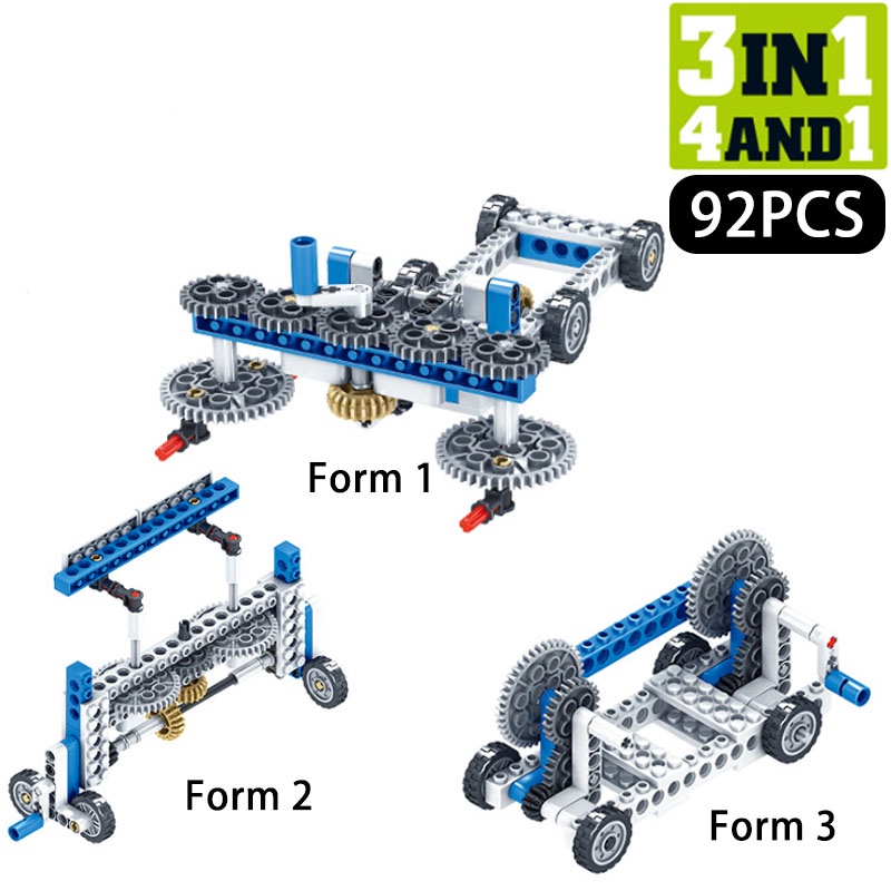 Bộ Đồ Chơi Lắp Ráp Kỹ Thuật Cơ Khí 3 Trong 1 Dành Cho Trẻ Em