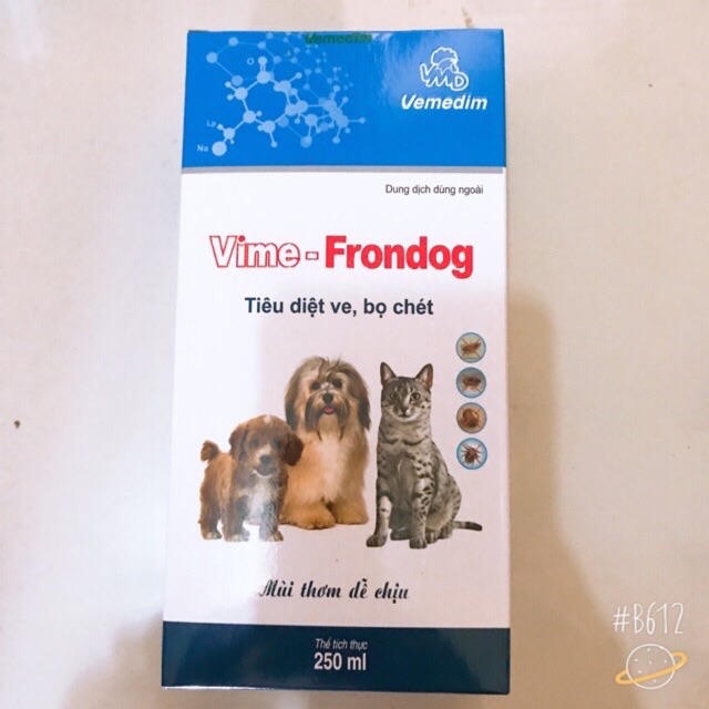 Vime- FRONDOG Thuốc xịt ve rận cho chó mèo VIME FRONDOG 250ML