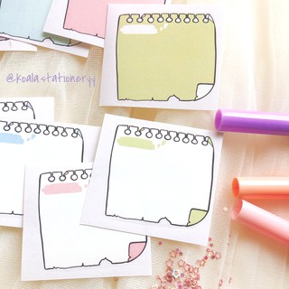 Bullet Journal Sticker - Combo 12 pastel note