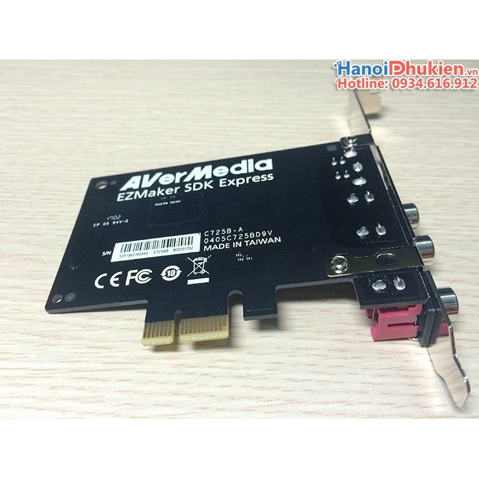 Card PCI-E ghi hình AV Svideo AverMedia C725