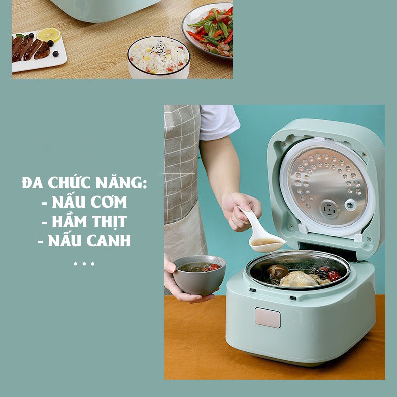 [HÀNG NỘI ĐỊA] Nồi cơm điện cảm ứng thông minh, nồi cơm điện mini đa năng 2,6L cao cấp - Dùng cho 2-5 người ăn ! | BigBuy360 - bigbuy360.vn