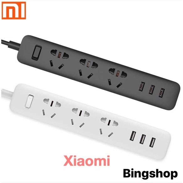 Ổ Cắm Điện Xiaomi Power Strip 3 USB 3 Outlet Chính Hãng