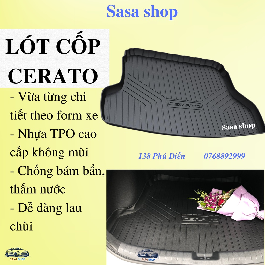 Lót cốp Cerato 2019-2020 nhựa TPO cao cấp