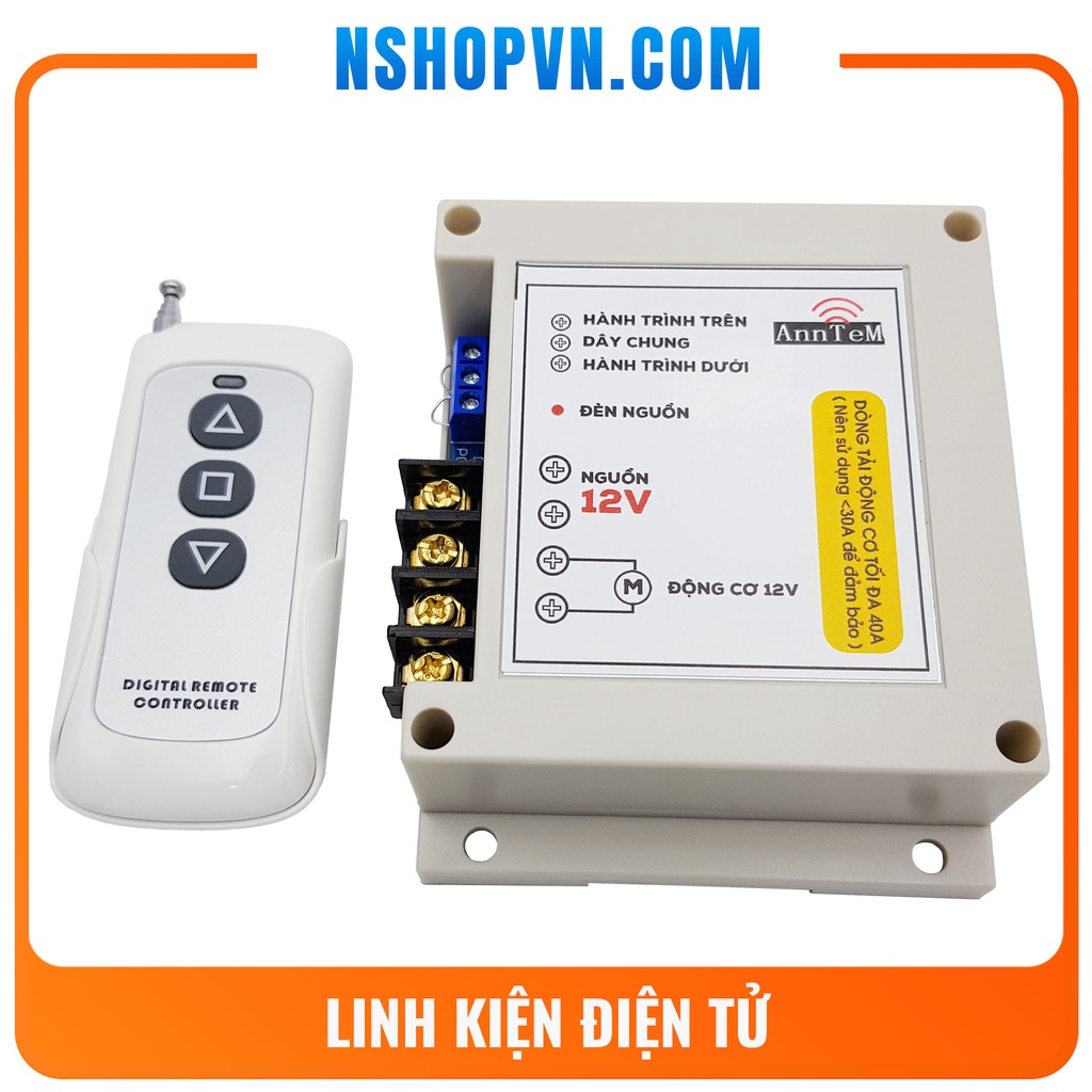 Mạch điều khiển đảo chiều động cơ từ xa 40A 12VDC / 24VDC