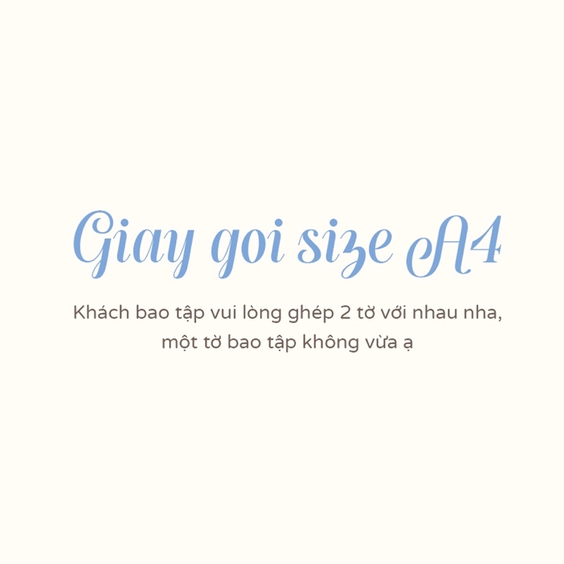 Set 20 giấy gói A4 ( ko bao tập) hoạ tiết dễ thương (không phải giấy bao tập)