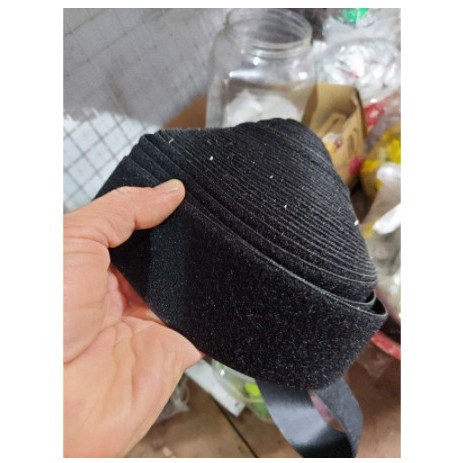 Băng dính gai, sợi bông 5cm x 5M, màu đen