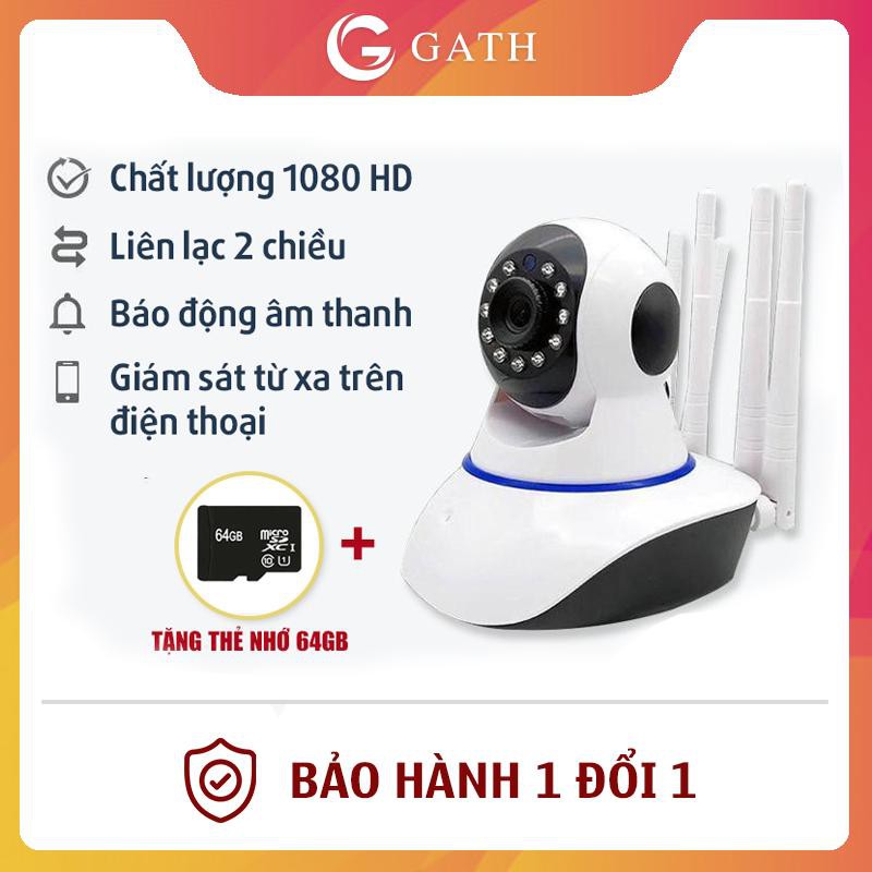 [BẢO HÀNH 36 THÁNG] Camera IP WIFI V380 PRO 3 Râu Full HD 1080p Không Dây Phiên Bản Mới Nhất 2020 siêu nét