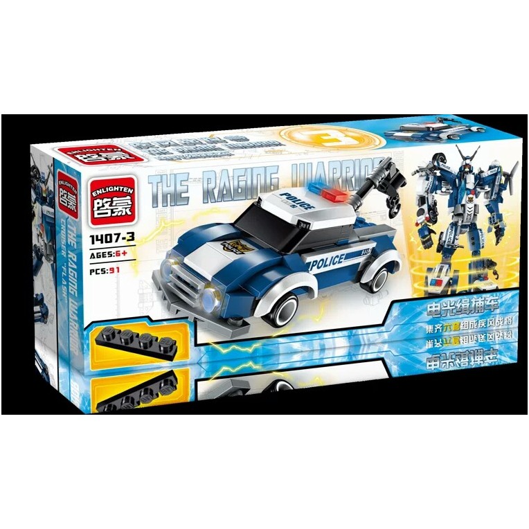 Bộ lắp ghép hình mô hình Robot 6 trong 1 Jie Star đồ chơi trẻ em