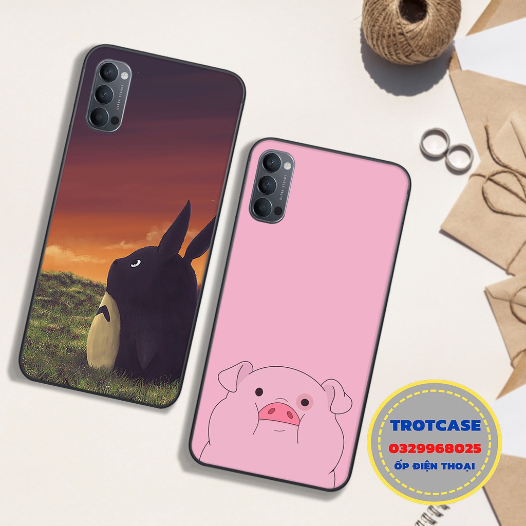 [ Ốp OPPO ] Ốp lưng OPPO Reno 2/Reno 2F/Reno 4/Reno /Reno 3 - in hình thỏ đen,gấu đen và totoro cùng nhiều hình ảnh đẹp