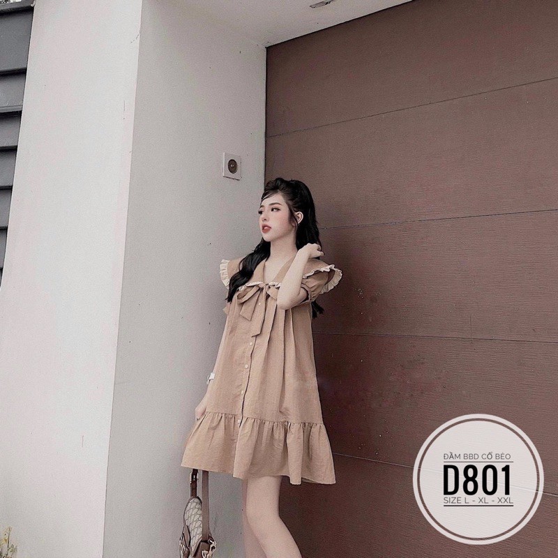 Bigsize Đầm BBD bèo D801