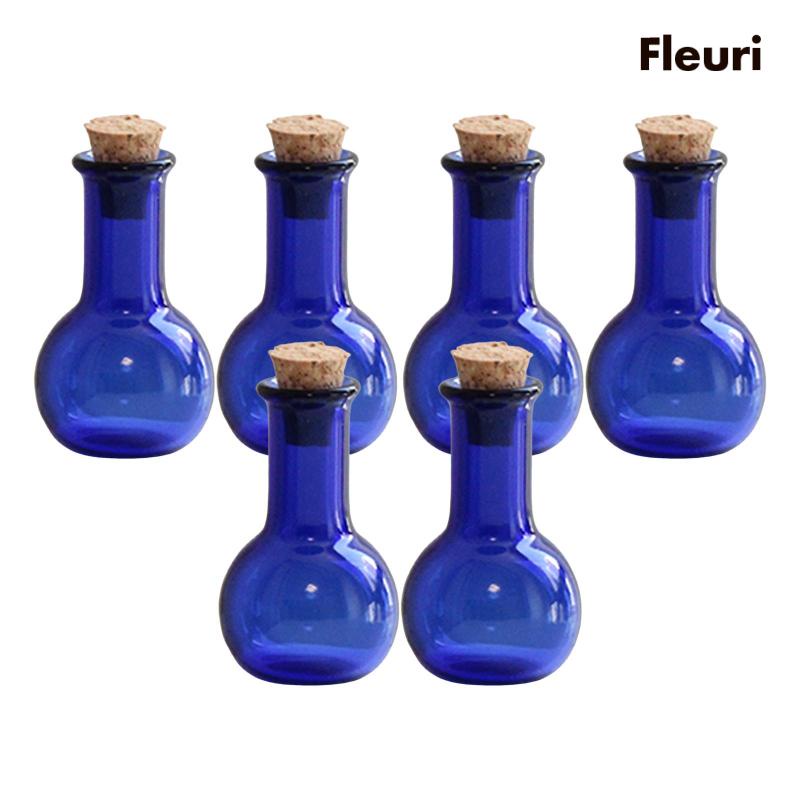 Set 6 Bình Thủy Tinh Mini Có Nút Bần Chặn