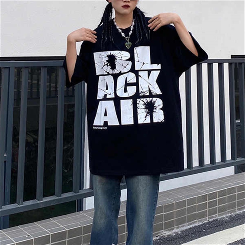 NRVP Áo Thun Cổ Tròn Oversize Thời Trang Hàn Quốc 2022 Cho Nữ