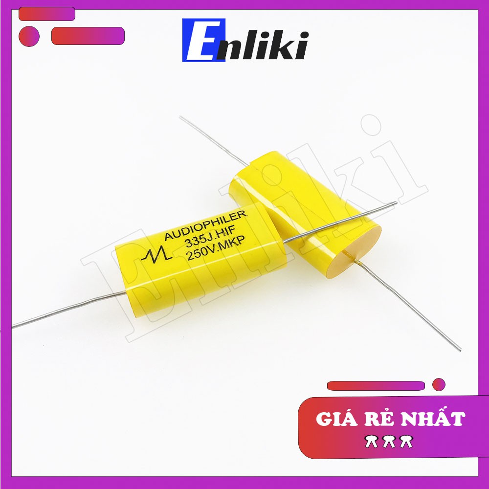 Tụ 3.3uF AUDIOPHILER 250V 335J Màu Vàng